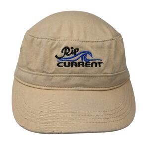 Rip Current Strapback Cadet Army Cap Brown One Size Adjustable District Threads